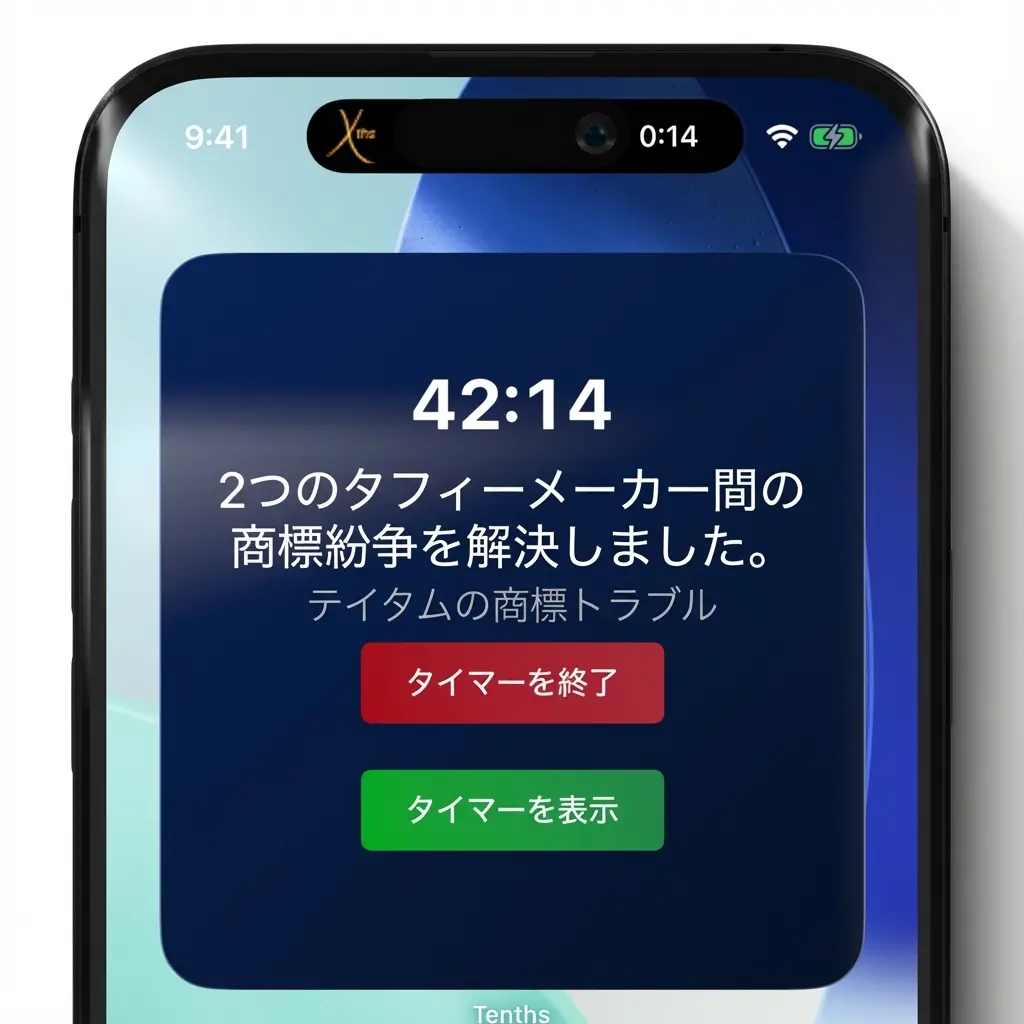 Tenths Dynamic IslandとLive Activityウィジェットでタイマー表示